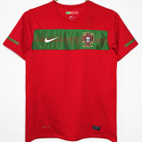 2010 Portugal Home Red Retro Soccer Jersey