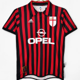 1999/2000 AC Milan Home Retro Soccer Jersey