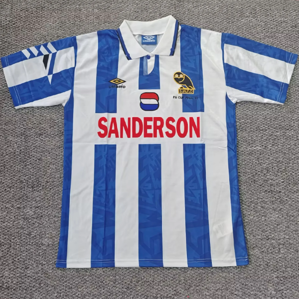 1992/1993 Sheffield Wednesday Home Retro Soccer Jersey