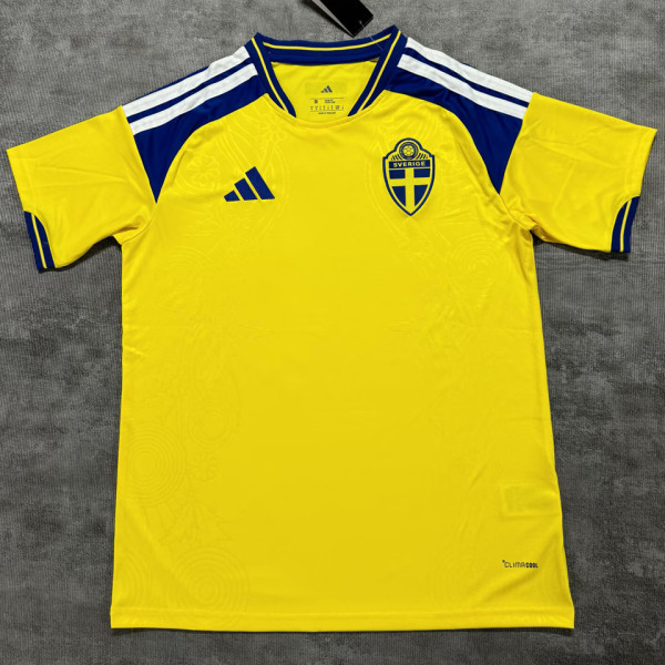 2026/27 Sweden Home Yellow Fans Soccer Jersey