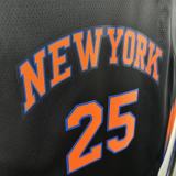 2026 NY Knicks BRIDGES #25 Black NBA Jersey