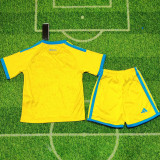 2026/27 Ukraine Home Yellow Kids Soccer Jersey