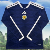 2026/27 Scotland Home Fans Long Sleeve  Soccer Jersey