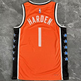 2026 Clippers HARDEN #1 Orange City Edition NBA Jerseys