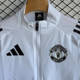 2026 M Utd White Windbreaker Jacket  （A Set）