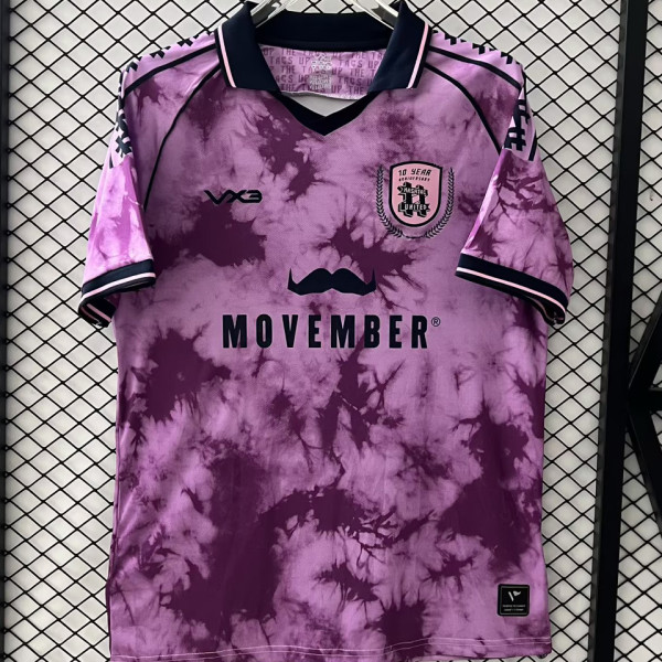 2025/26 Hashtag United F.C.Third Purple Soccer Jersey
