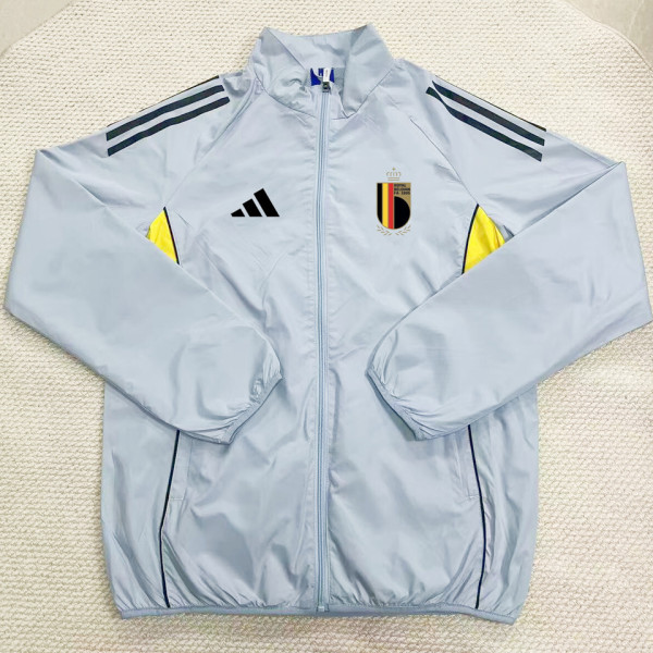 2026 Belgium Grey White Windbreaker