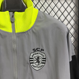 2026 Sporting Lisbon Grey Windbreaker