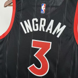 2023 Toronto Raptors INGRAM # 3  Black NBA Jerseys