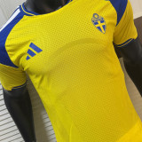 2026/27 Sweden Home Yellow Player Version Soccer Jersey