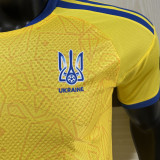 2026/27 Ukraine Home Yellow Player Version Soccer Jersey