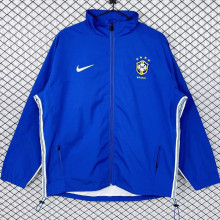 1998 Brazil Away Blue Retro Windbreaker