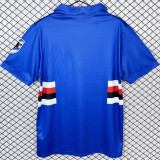 1991/1992 Sampdoria Home Retro Soccer Jersey