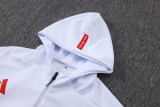 2026/27 PSG White Zipper Jacket Tracksuit