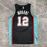 2026 Grizzlies MORANT #12 Black Retro NBA Jerseys