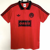2026 AD x oasis #25 Red Retro Style Fans Soccer Jersey (Have No.25 带号码）