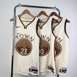 2026/27 Warriors GREEN #23 Beige City version NBA Jerseys