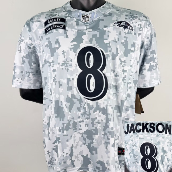 JACKSON #8 Men's Baltimore Ravens NFL Jersey 乌鸦