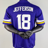 JEFFERSON #18 Men's Minnesota Vikings NFL Jersey 维京人