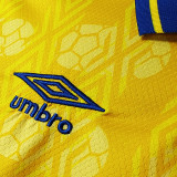 1994 Colombia Home Yellow Retro Long Sleeve Soccer Jersey