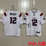 BRADY #12 New England Patriots Kids NFL Jersey 爱国者