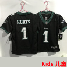 HURTS #1 Philadelphia Eagles Kids NFL Jersey 老鹰