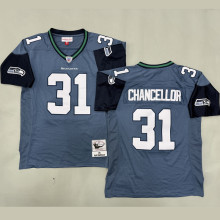 CHANCELLOR #31 Men's Seattle Seahawks Retro NFL Jersey 海鹰