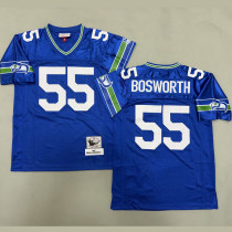 BOSWORTH #55 Men's Seattle Seahawks Retro NFL Jersey 海鹰