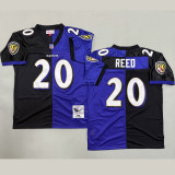 REED #20 Men's Baltimore Ravens Retro NFL Jersey 乌鸦