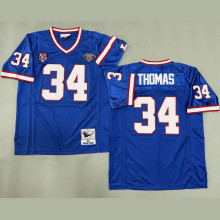 THOMAS #34 Men's Buffalo Bills Retro NFL Jersey 布法罗比尔