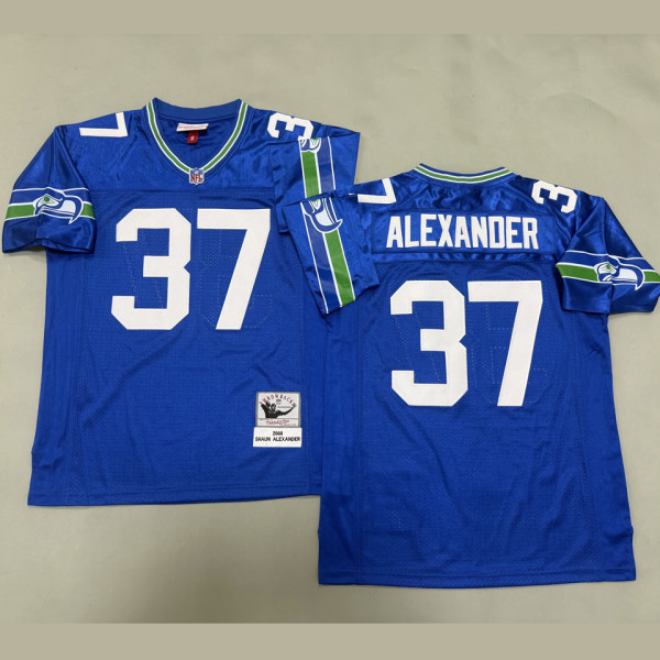 ALEXANDER #37 Men's Seattle Seahawks Retro NFL Jersey 海鹰