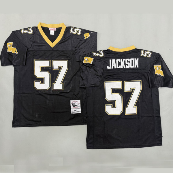 JACKSON #57 Men's New Orleans Saints Retro NFL Jersey 圣徒
