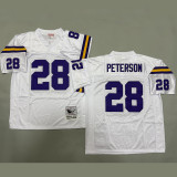 PETERSON #28 Men's Minnesota Vikings Retro NFL Jersey 维京人