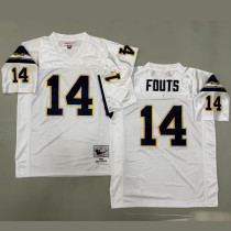 FOUTS #14 Men's Los Angeles Chargers Retro NFL Jersey 闪电