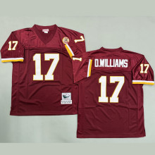 D. WILLIAMS #17 Men's Washington Commanders Retro NFL Jersey 指挥官