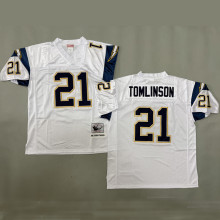 TOMLINSON #21 Men's Los Angeles Chargers Retro NFL Jersey 闪电