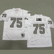 LONG #75 Men's Las Vegas Raiders Retro NFL Jersey 突袭者