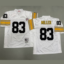 MILLER #83 Men's Pittsburgh Steelers Retro NFL Jersey 钢人