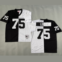 LONG #75 Men's Las Vegas Raiders Retro NFL Jersey 突袭者