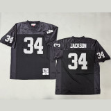 JACKSON #34 Men's Las Vegas Raiders Retro NFL Jersey 突袭者