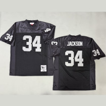 JACKSON #34 Men's Las Vegas Raiders Retro NFL Jersey 突袭者