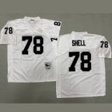 SHELL #78 Men's Las Vegas Raiders Retro NFL Jersey 突袭者