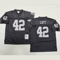 LOTT #42 Men's Las Vegas Raiders Retro NFL Jersey 突袭者