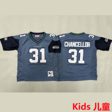 CHANCELLOR #31 Seattle Seahawks Retro Kids NFL Jersey 海鹰