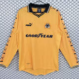 1998/1999 Wolves Home Yellow Retro Long Sleeve Soccer Jersey