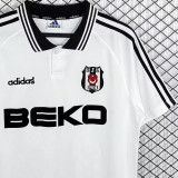 1996/1997 Besiktas Home White Retro Soccer Jersey