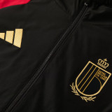 2026/27 Belgium Black Hoody Zipper Jacket
