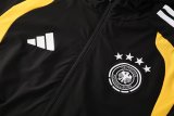 2026/27 Germany Black Hoody Zipper Jacket