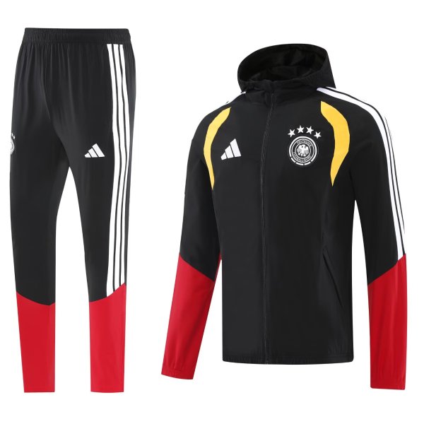 2026/27 Germany Black Hoody Zipper Jacket
