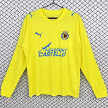 2008/2009 Villarreal FC Home Retro Long Sleeve Soccer Jersey